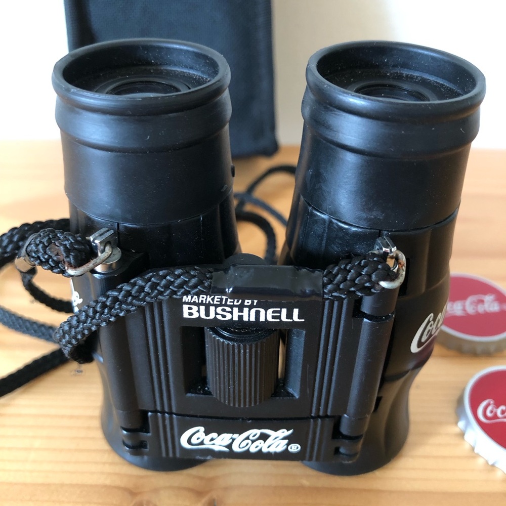 Coca Cola Black Bottle-Shaped Binoculars w/Black Holster Carrying Case - Picture 11 of 11